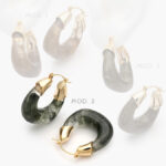 Arracadas Chunky Chapa de Oro 927