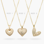 Collar Corazón Chapa de Oro 490