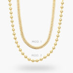 Collar Liso Chapa de Oro 510