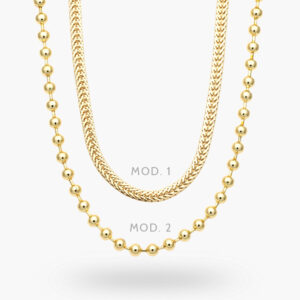 Collar Liso Chapa de Oro 510