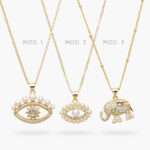 Collar Turco Perlas Chapa de Oro 515