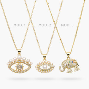 Collar Turco Perlas Chapa de Oro 515