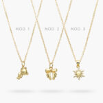 Collar Figuras Chapa de Oro 516