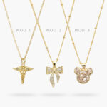 Collar Zirconias Chapa de Oro 518