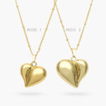 Collar Corazón Chunky Chapa de Oro 521