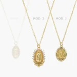 Collar Virgen Guadalupe Chapa de Oro 350