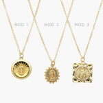 Collar Virgen de Guadalupe Chapa de Oro 353