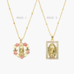 Collar Virgen de Guadalupe Chapa de Oro 368