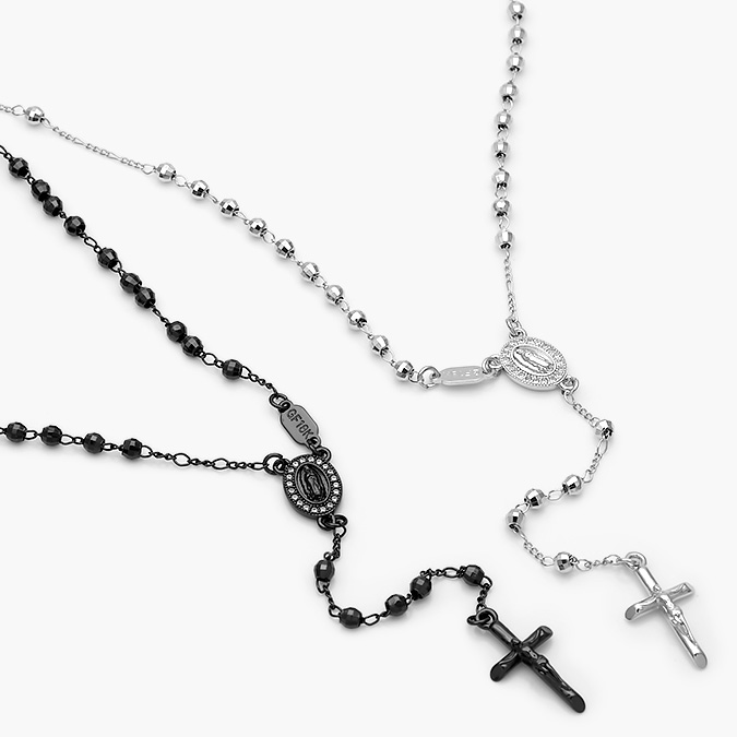 CR0101 Rosario Virgen de Guadalupe Chapa de Oro 101 - Image 1