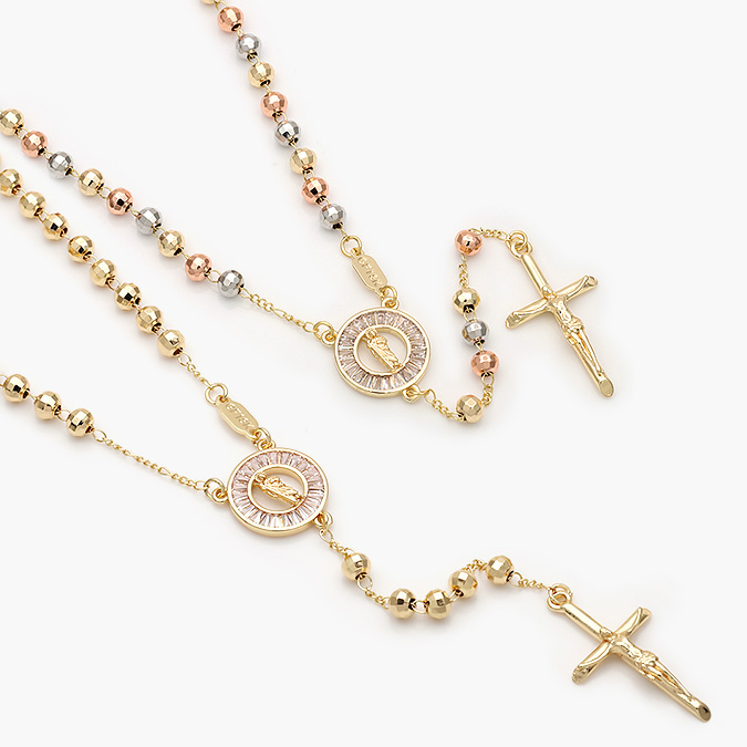 CR0107 Rosario San Judas Tadeo Chapa de Oro 107 - Image 1