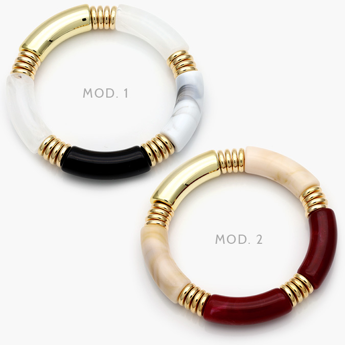 CTP0638 Brazalete Chunky Chapa de Oro 638 - Image 1