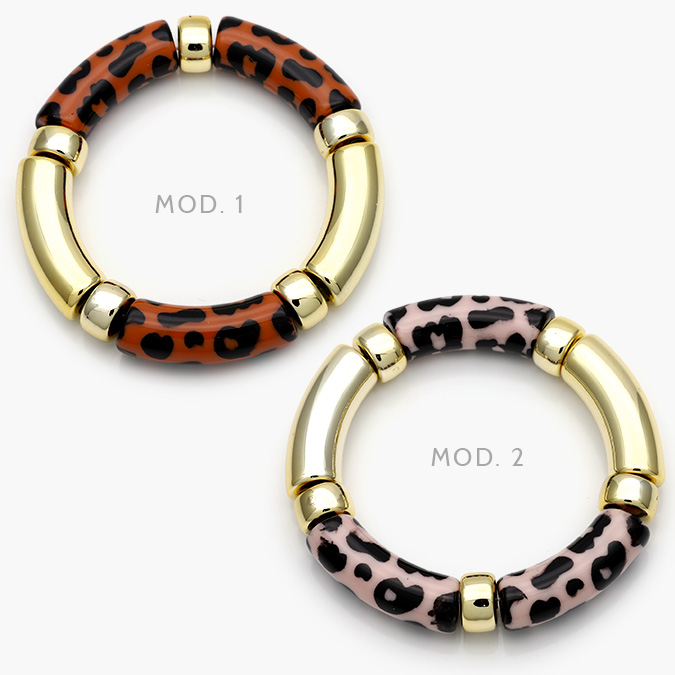 CTP0642 Brazalete Chunky Chapa de Oro 642 - Image 1