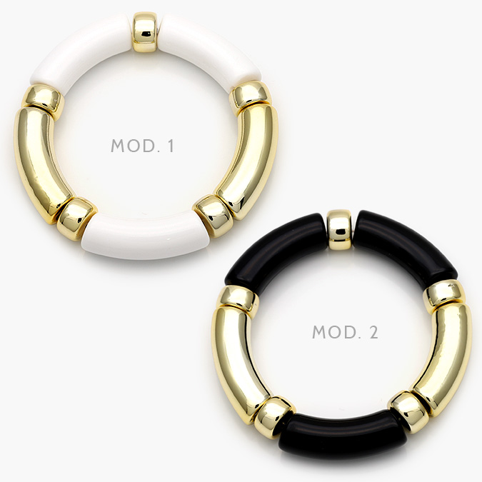 CTP0643 Brazalete Chunky Chapa de Oro 643 - Image 1