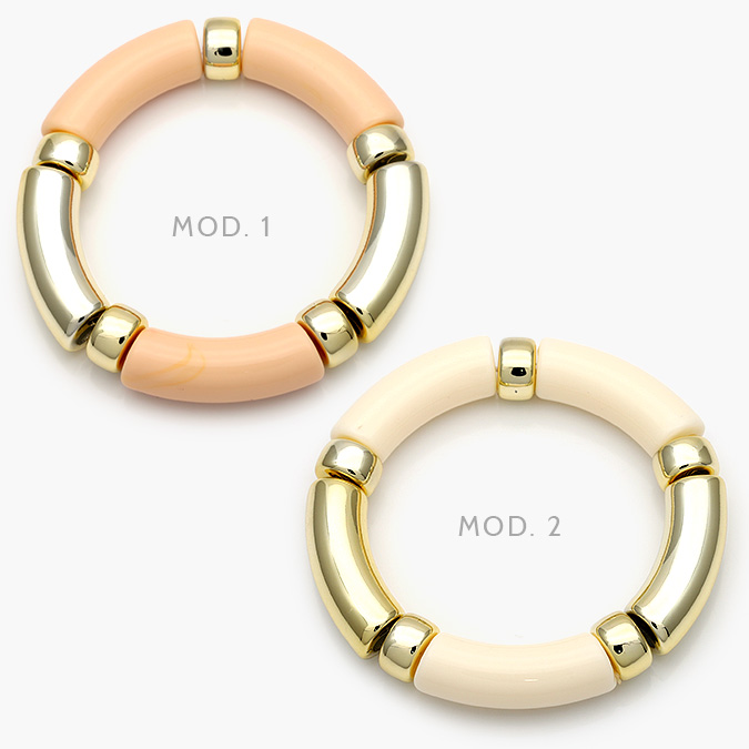 CTP0644 Brazalete Chunky Chapa de Oro 644 - Image 1