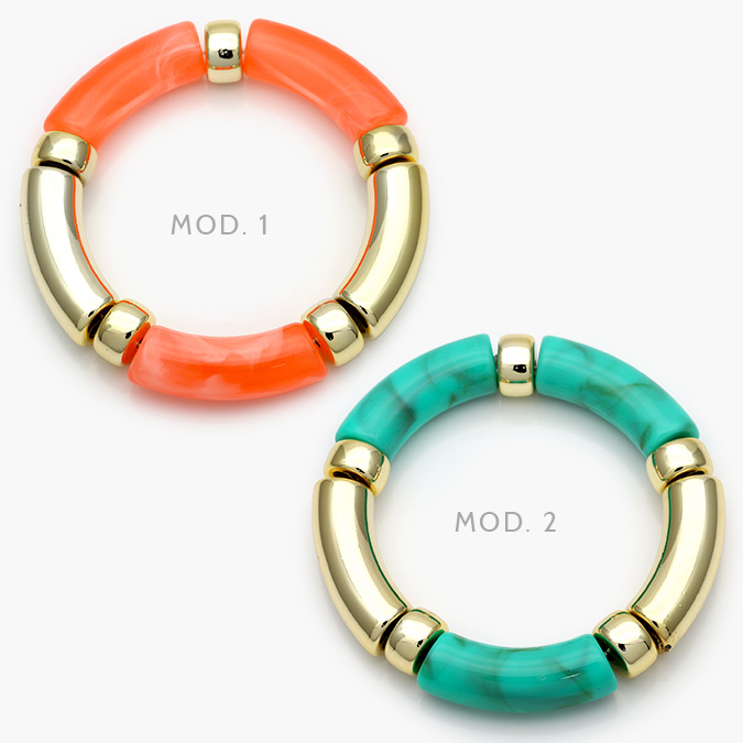 CTP0646 Brazalete Chunky Chapa de Oro 646 - Image 1