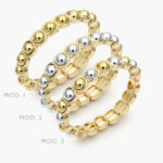 Brazalete Elástico Chapa de Oro 649