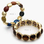 Brazalete Elástico Chapa de Oro 653