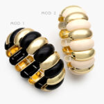 Brazalete Chunky  Elástico Chapa de Oro 659