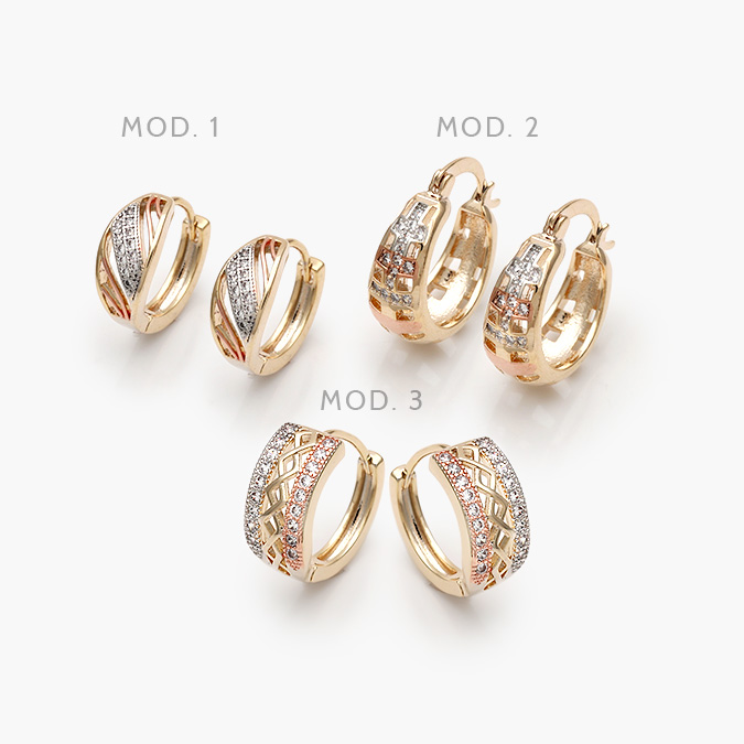 Grupo-5 Arracadas Chapa de Oro Grupo 5 - Image 1