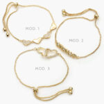 Pulso Micropavé Chapa de Oro 823