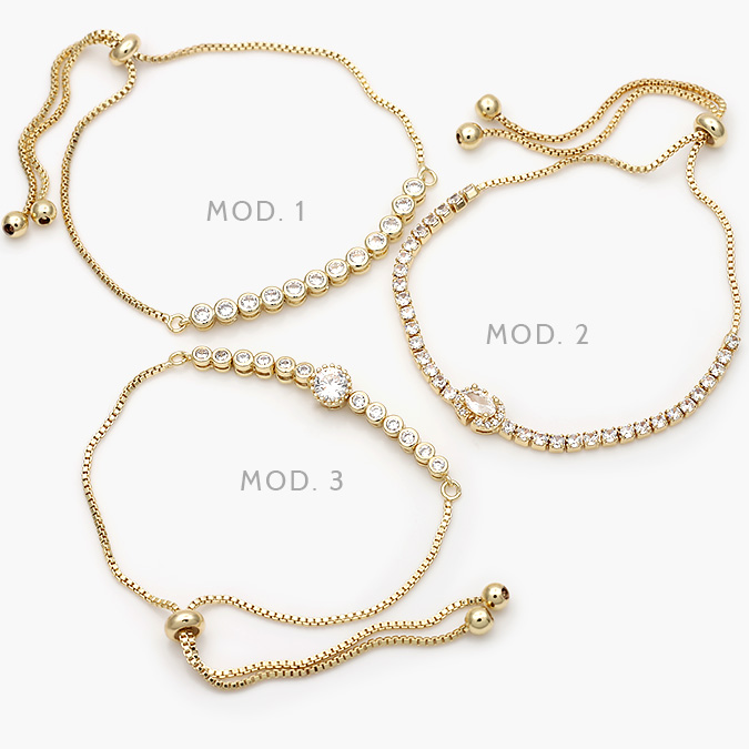 MPU828 Pulso Micropavé Zirconias Chapa de Oro 828 - Image 1