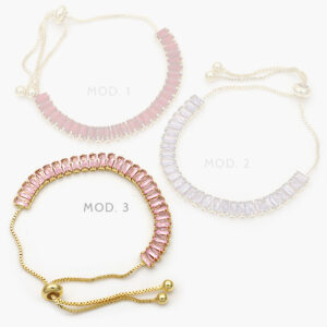 Pulso Tenis Micropavé Chapa de Oro 832