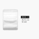 Bolsas Transparentes para Joyería PVC Ziploc Sin Logo - Modelo 4