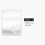 Bolsas Transparentes para Joyería PVC Ziploc Sin Logo - Modelo 5