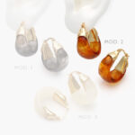 Arracadas Chunky Chapa de Oro 921