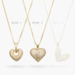 Collar Corazón Chapa de Oro 490
