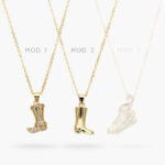 Collar Zapatos Chapa de Oro 492