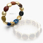 Brazalete Elástico Chapa de Oro 653