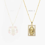 Collar Virgen de Guadalupe Chapa de Oro 368