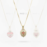 Collar Corazón Chapa de Oro 496