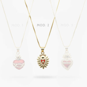 Collar Corazón Chapa de Oro 496