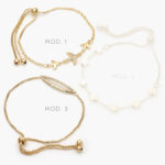 Pulso Micropavé Aviones Zirconias Blancas Chapa de Oro 822