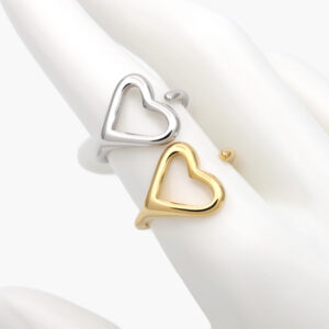 Anillo Corazón Liso Acero Inoxidable 545