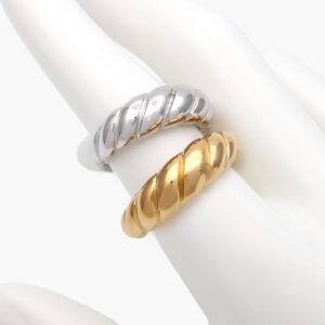 Anillo Torcido Acero Inoxidable 547