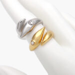 Anillo Zirconia Blanca Acero Inoxidable 558