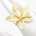 Anillo Flor Chunky Acero Inoxidable 570