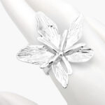 Anillo Flor Chunky Acero Inoxidable 570 - Image 2