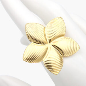 Anillo Flor Chunky Acero Inoxidable 571