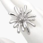 Anillo Flor Chunky Acero Inoxidable 587