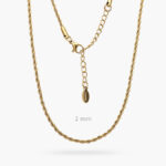 Cadena Acero Inoxidable Torsal 2mm.