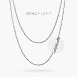 Cadena 1.5mm. Acero Inoxidable 142