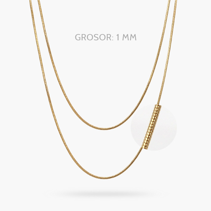 AC0143O Cadena 1mm. Acero Inoxidable 143 - Image 1