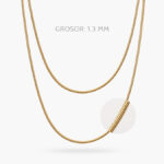 Cadena 1.3mm. Acero Inoxidable 144