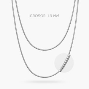 Cadena 1.3mm. Acero Inoxidable 144
