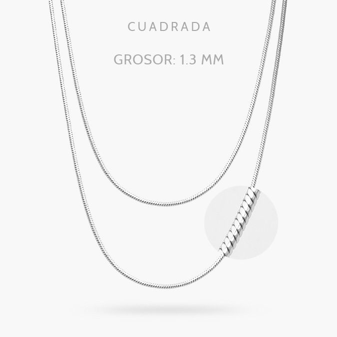 AC0147P Cadena 1.3mm. Acero Inoxidable 147 - Image 1