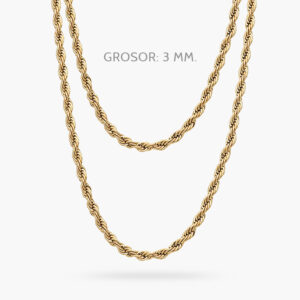 Cadena Torsal 3mm. Acero Inoxidable 153